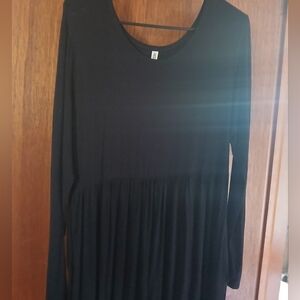 Elegant Black Long Sleeve Dress